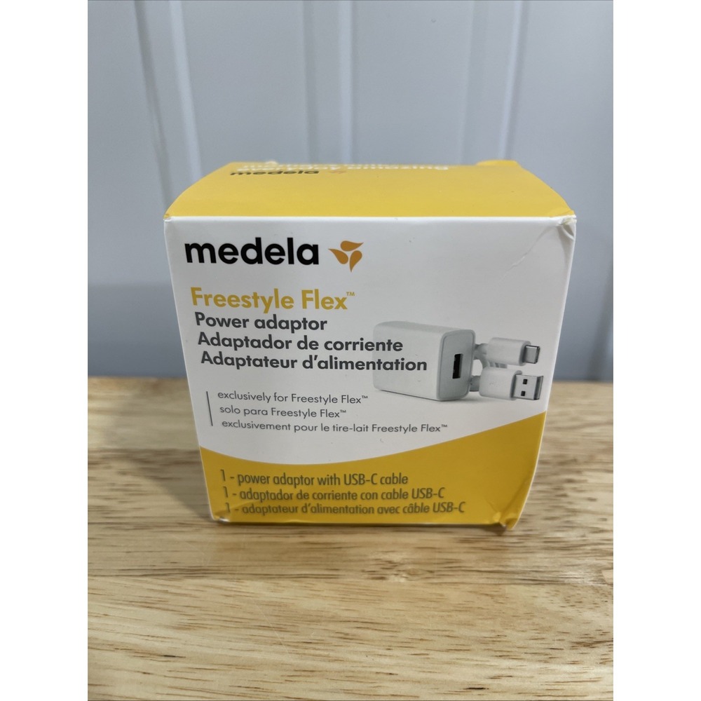 NEW Medela Freestyle Flex Power Adapter 1 power adapter with USB-C cable